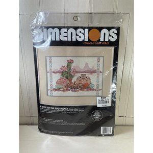 VTG Dimensions Counted cross Stitch Kit “A taste of the Southwest” 1990